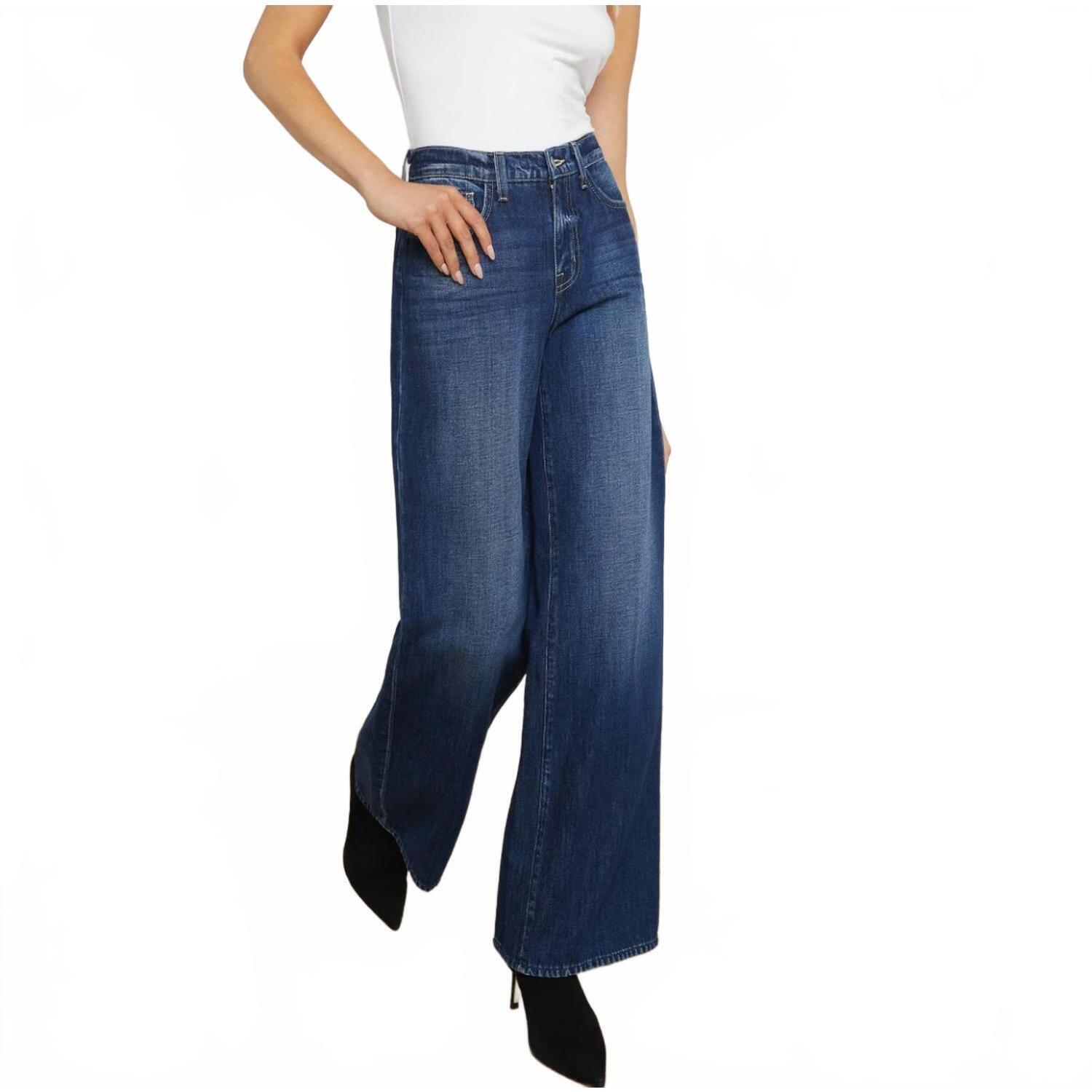 New L'agence Alicent Wide Leg Jeans In Trenton